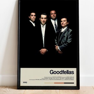 Goodfellas Movie Poster - Retro Movie Poster Print - Wall Art Poster Decor - Vintage Movie Poster Art - Minimalist Movie Poster