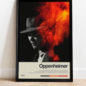 Oppenheimer Movie Poster - Retro Movie Poster Print - Wall Art Poster Decor - Vintage Movie Poster Art - Minimalist Movie Poster