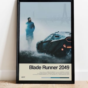 Blade Runner 2049 Poster - Retro Movie Poster Print - Wall Art Poster Decor - Vintage Movie Poster Art - Minimalist Movie Poster