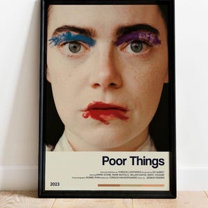 Poor Things Movie Poster - Retro Movie Poster Print - Wall Art Poster Decor - Vintage Movie Poster Art - Minimalist Movie Poster