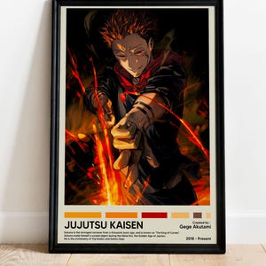 Limited Sukuna Poster - Anime Manga Poster - Minimalist Anime Poster - Anime Manga Print - Minimalist Movie Poster - Retro Vintage Poster