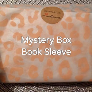 Mystery Box Book Sleeve handmade - sewn by me - the perfect surprise for yourself or somebody else - bookish gifts booksleeve