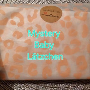 Mystery Box Baby Bib handmade - sewn by me - the perfect surprise for yourself or somebody else