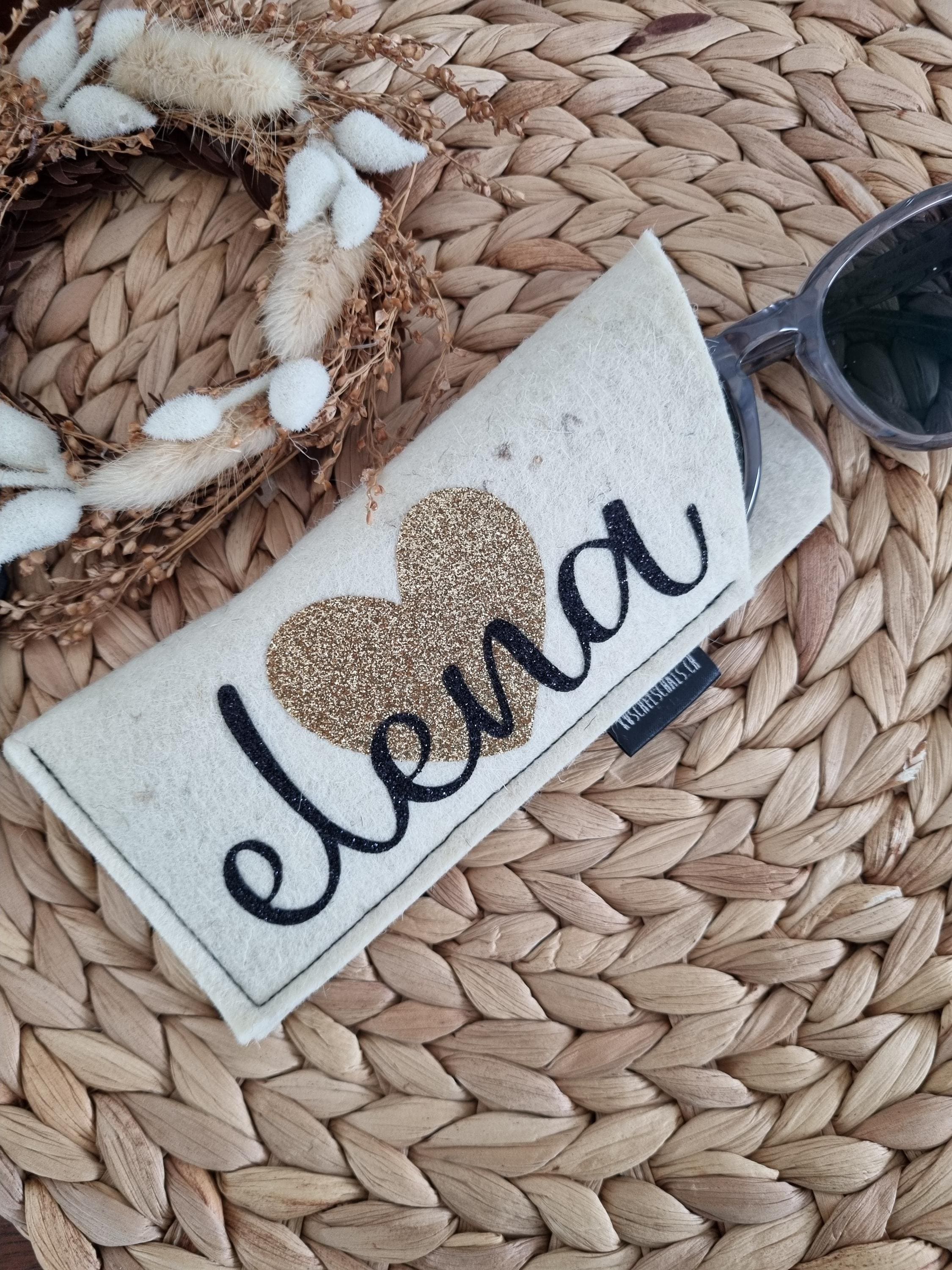 Handmade Felt Glasses Case Eco-Friendly Eyewear Storage Pouch Soft & Lightweight Glasses Protector | Durable eyewear organizer gift for her
