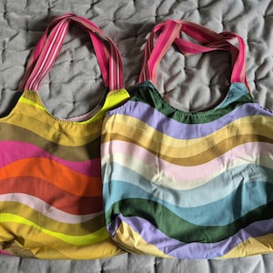 Fabric bag reversible bag made of canvas - bag for shopping, beach bag, bag for shopping, shopper, tote bag large shoulder bag comfortable