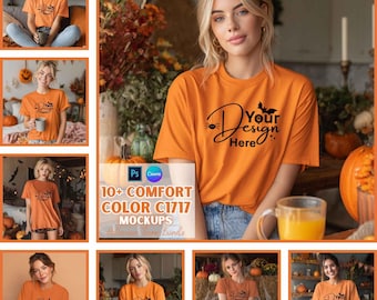 Halloween Comfort Colors Shirt Mockup | Yam Shirt Mockup | Digital Download | Print On Demand