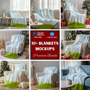 Blanket Mockup | Bed Blanket Mockup | Valentines Day Mockup | Canva & Psd Blanket Mockup | Minky Blanket Mockup | Valentine&#39;s Day Blanket