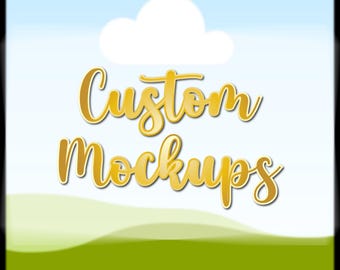 Custom Order Mockup Templates for Canva & Photoshop, Present Your Designs with Realistic Digital Mockups