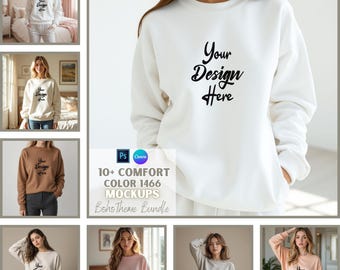 Comfort Colour 1466-mockups | Sweatermodel | Herfstsweater | Mockups voor Moederdag | Printify-mockups