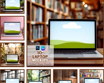 Makiety laptopów | Prezent na powrót do szkoły | Makieta Macbooka | Pakiet makiet | Pobieranie cyfrowe