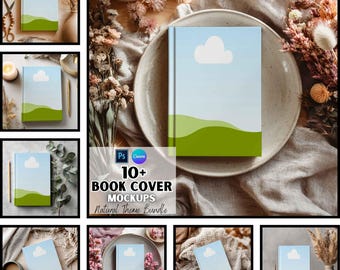 Book Cover Mockups | Custom Book Cover | Printify Mockups | Digital Download