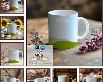 Mug Mockup | Coffee Mug Mockup | Mug Gift | Mockup Bundle | Printify | Canva Template