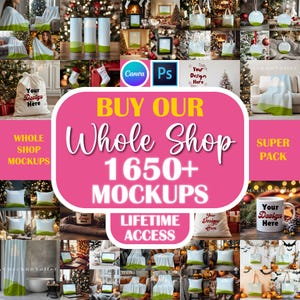 Whole Shop Mockup Bundle for Listing Images | Prantify Mockups | Pod Mockups | Canva & Psd Mockups | Entire Shop Mockups
