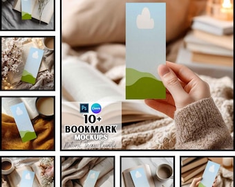 Lesezeichen Mockup | Buchliebhaber Geschenk | Benutzerdefinierte Lesezeichen | Digitaler Download | Canva Und PSD