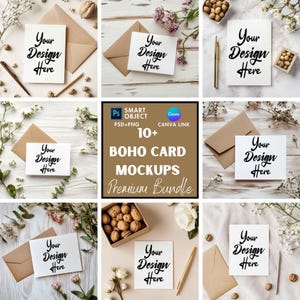Wedding Invitation Card Mockup | Birthday Invitation | Thank You Card | Invite Mockup