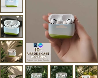 Airpods Case Mockup | Earbud Case | Mockup Bundle | Canva and PSD Templates