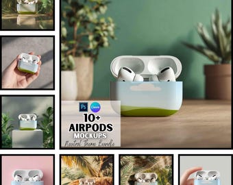 AirPod-hoesmodel | Productfotografie | Digitale download | Canva- en PSD-sjabloon