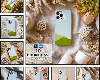 Phone Cover Mockup Bundle | Print On Demand | Digital Download | Canva And PSD Template