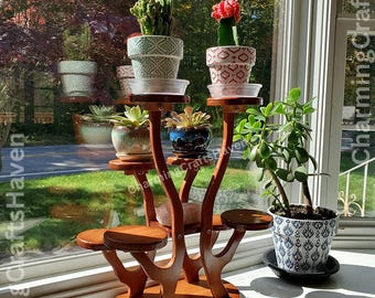 Multi Tier Plant Stand Indoor For Windowsill | Corner Plant Stand | Modern Plant Stand | Plant Display | Home Decor | Plant Lover Gift
