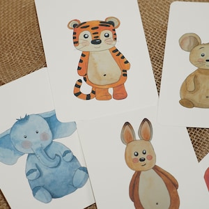 Carina, Animale, Cartoon, Cartoline / Spensierato, Tigro, Fantasioso, Biglietto d'auguri / Topo divertente, Giocoso, Biglietto da viaggio / Dolce, Biglietto volpe