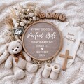 Christian Baby Announcement Digital Template, Religious Bible Pregnancy Reveal Gender Neutral