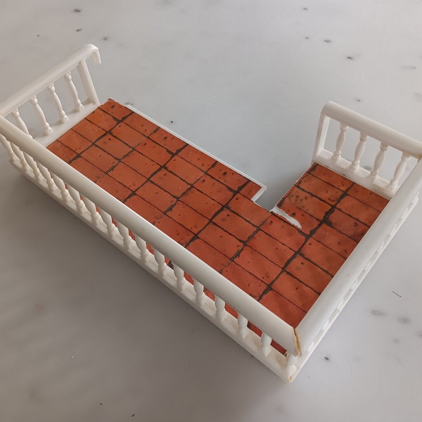 Balcon pour maison de poupée Lundby Göteborg (1:18)