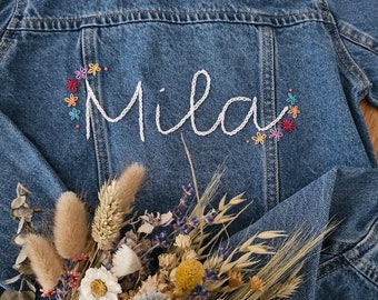 personalised children's denim jackets