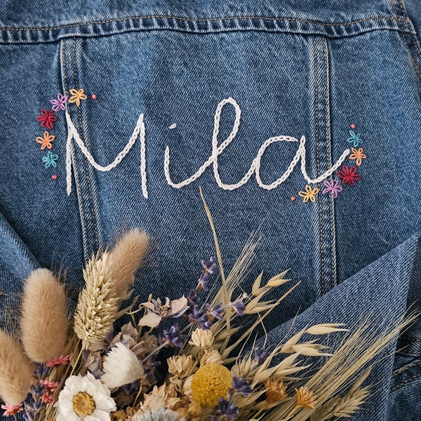 personalised children's denim jackets