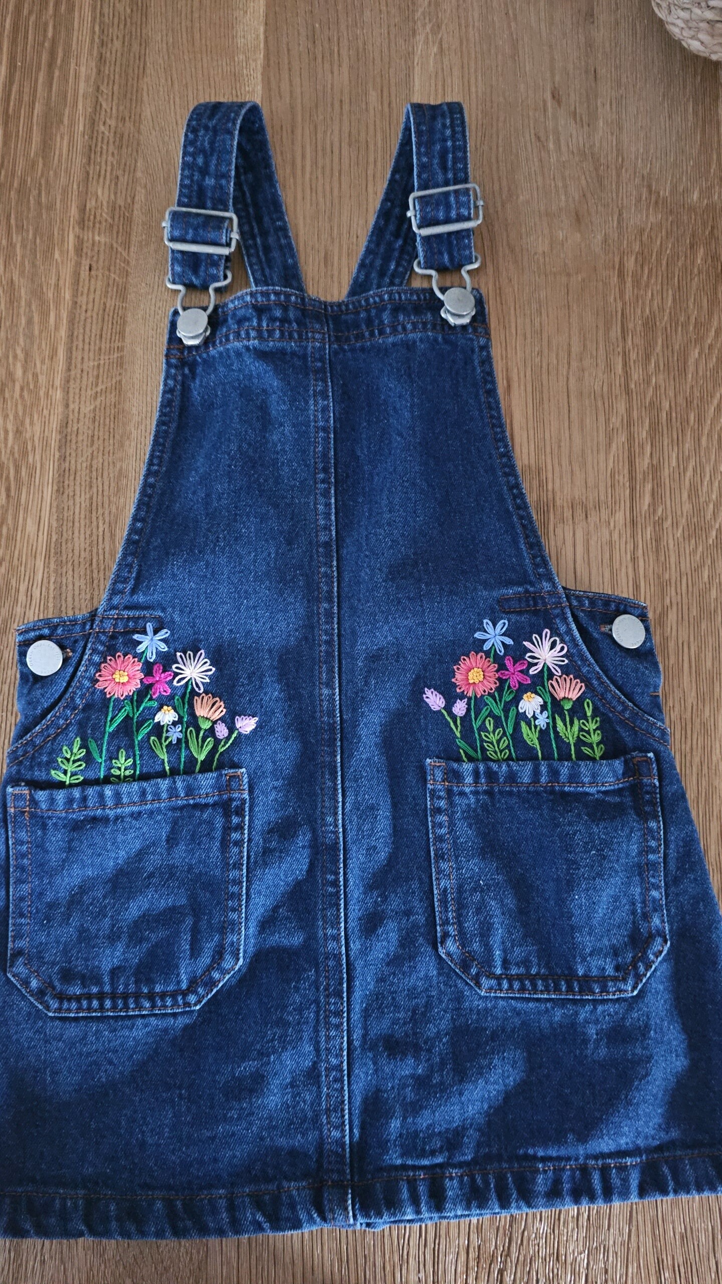 Personalised Embroided Denim Pinafore Dresses - Etsy