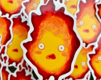 Le lot de 3 stickers « Le feu ».