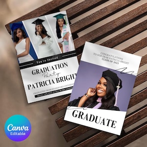 Graduation Invitation Template, Graduation Party Invitation,Graduation Invitation 2025,Graduation Invitation Canva Template,Instant Download