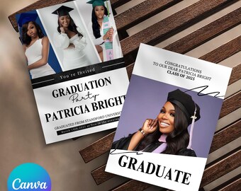 Graduation Invitation Template, Graduation Party Invitation,Graduation Invitation 2025,Graduation Invitation Canva Template,Instant Download