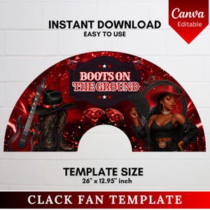 Clack Fan Squad Png, Where Them Fans at Clack Fan Template, Cowgirl Fan Template, Western Clack Fan Design,Boots on the Ground Clack Fan Png