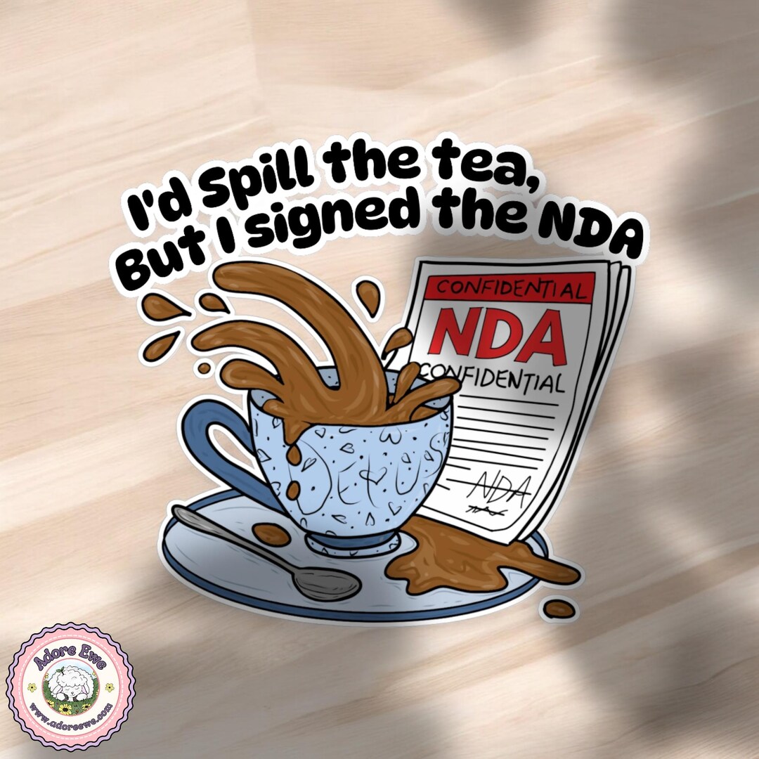 Spill the Tea Vinyl Sticker, NDA, Gossip, K-pop, Celebrity, Fandom ...