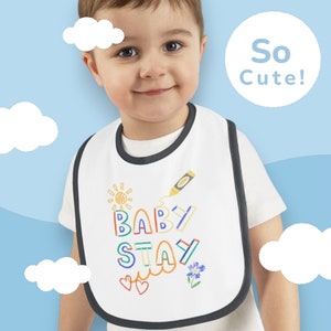 Baby Stay Bib - SKZ Fan Apparel, KPop Infant, KPop Maternity Gift, Baby Shower Gift, K-Pop Bib, Fan made apparel for Your Littlest Stay