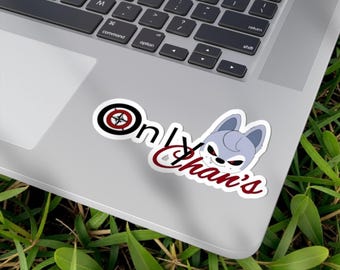 OnlyChans Wolfchan Vinyl Sticker, Feral Stay Fanart