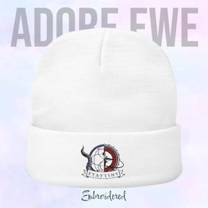 Berretto lavorato a maglia ricamato, regalo per i fan di STAYtiny, cappello invernale STAY/Atiny, ricamo personalizzato, moda Kpop, gadget Skz/Ateez realizzati dai fan