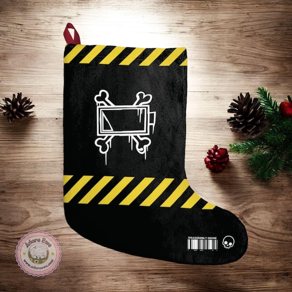 M*rder Drones Uzi and V Inspired Stocking, Personalizable, Gifts