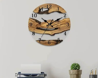 Nordic Simple Modern Wooden Wall Clock , Nordic Decor , Luxury Home Decor , Wall Art , Living Room Decor , Living Room Decoration ,New Home