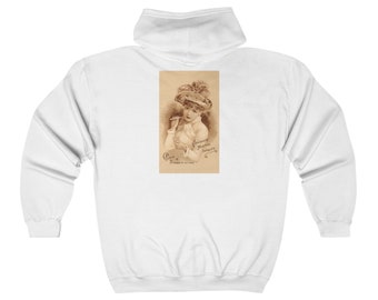 Funny Graphic Zip Hooded Sweatshirt Cushman's Inhaler Cures for the Head