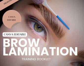 Brow Lamination & Tint Training Manual by Debi Brows – Professional 20-Page Guide