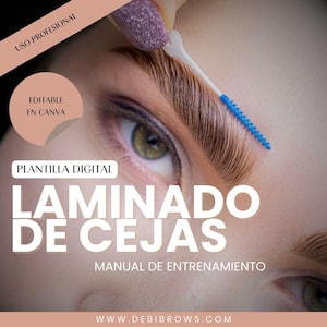 ESPANHOL Laminação e Tintura de Cejas: Manual de Formação – Guia Profissional de 20 Páginas