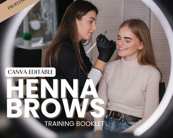 Elevate Your Brows: Debi's Customizable Henna Training Manual & eBook