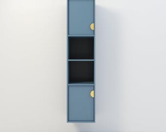 Pilier de salle de bain suspendu Komono /étagères ouvertes/ 175 cm (H) x 40 cm x 40 cm