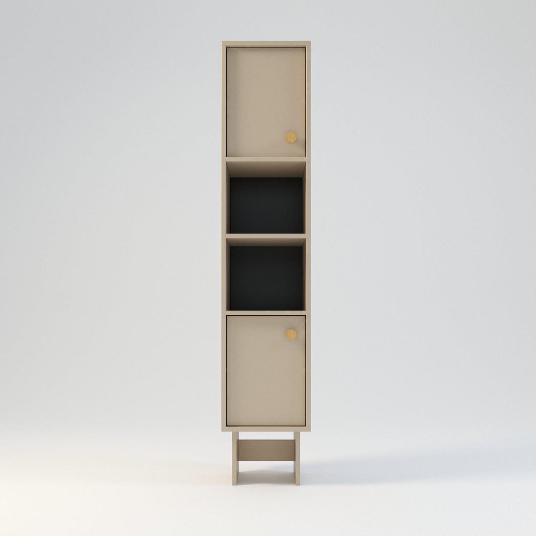 Caisson de salle de bain Kagawa /étagères ouvertes/ 200 cm (H) x 40 cm ...