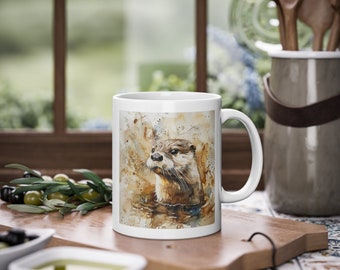 Cup - Motif Otter Watercolor -2-