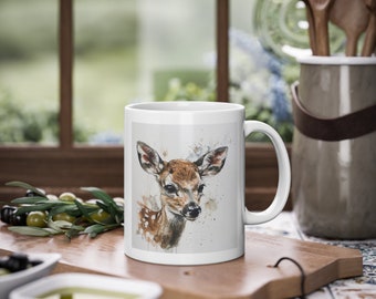 Cup - Motif Deer Watercolor -3-