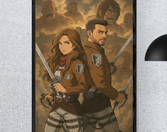 Individuelles Anime-Porträt im epischen Anime-Stil – Aus deinem Foto erstellt | Personalisierte Geschenkidee | Digitaler Download