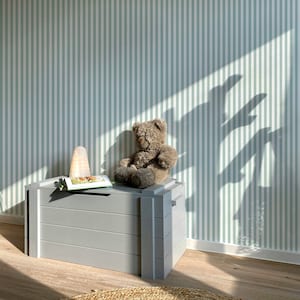 Wallpaper Peel and Stick Removable Kid Toddler Nursery Baby room Self Adhesive Wall Sticker Decoration Art Decal Mural Mint Stripes 11