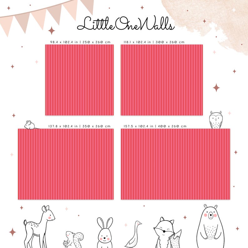 Buy Red and Pink Stripes Wallpaper, Simple Pattern, Vivid Colors